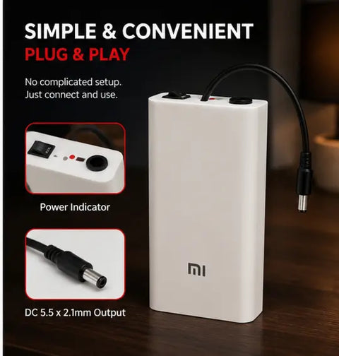 Mi Router Power Bank 12V High-Power – Plug & Play Uninterruptible Power Supply for Routers