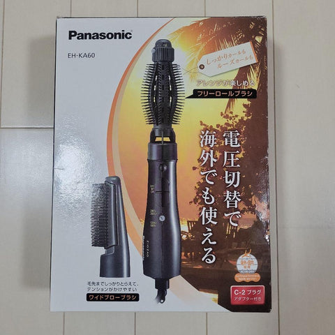Panasonic EH-KA60-K Hot Brush Hair Curling Dryer Black AC100-120V/200-240V F/S