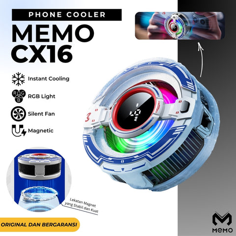 MEMO CX16 AI Universal Magnetic Mobile Cooling Fan